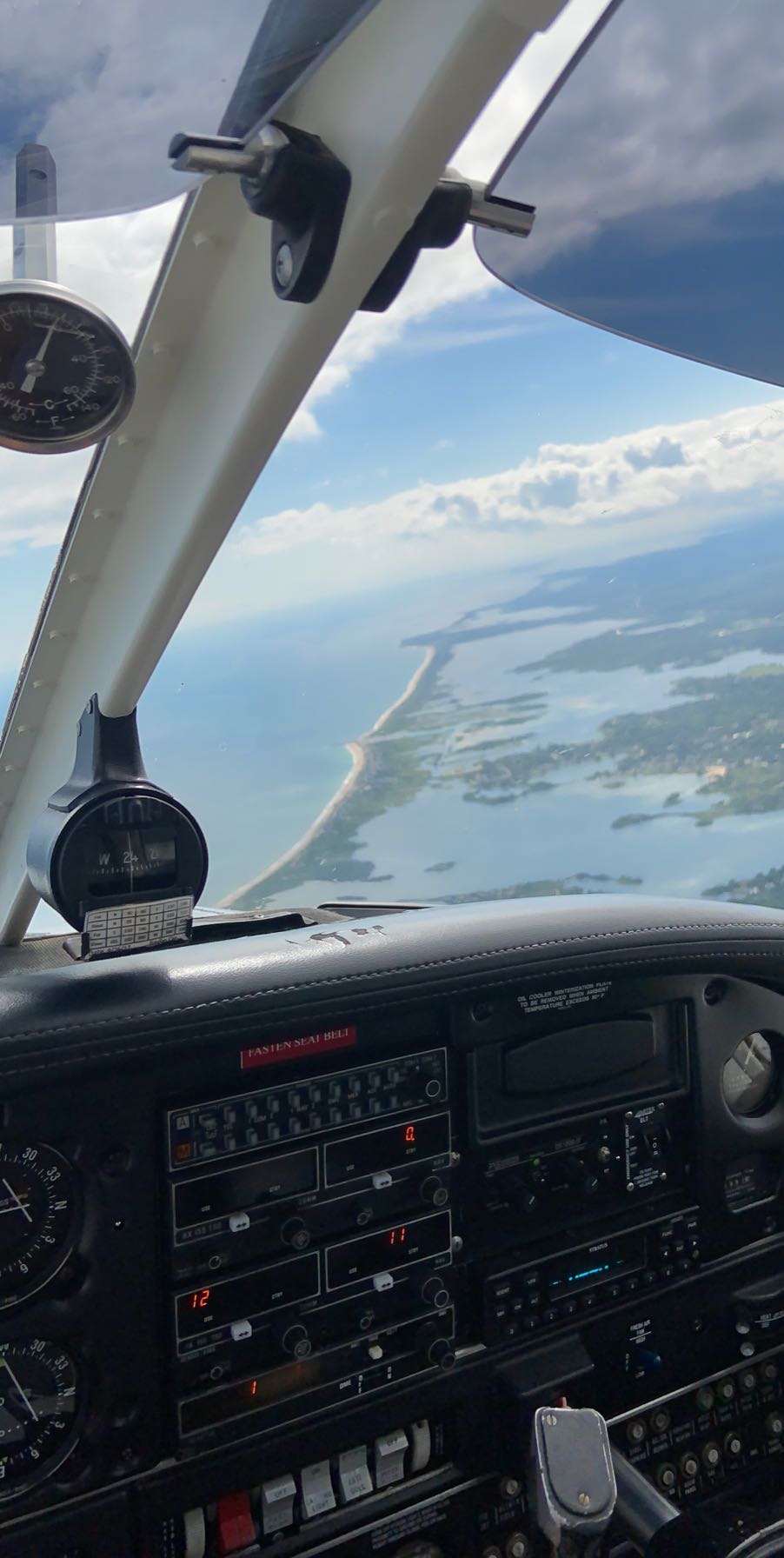 Over the southern coast of CT